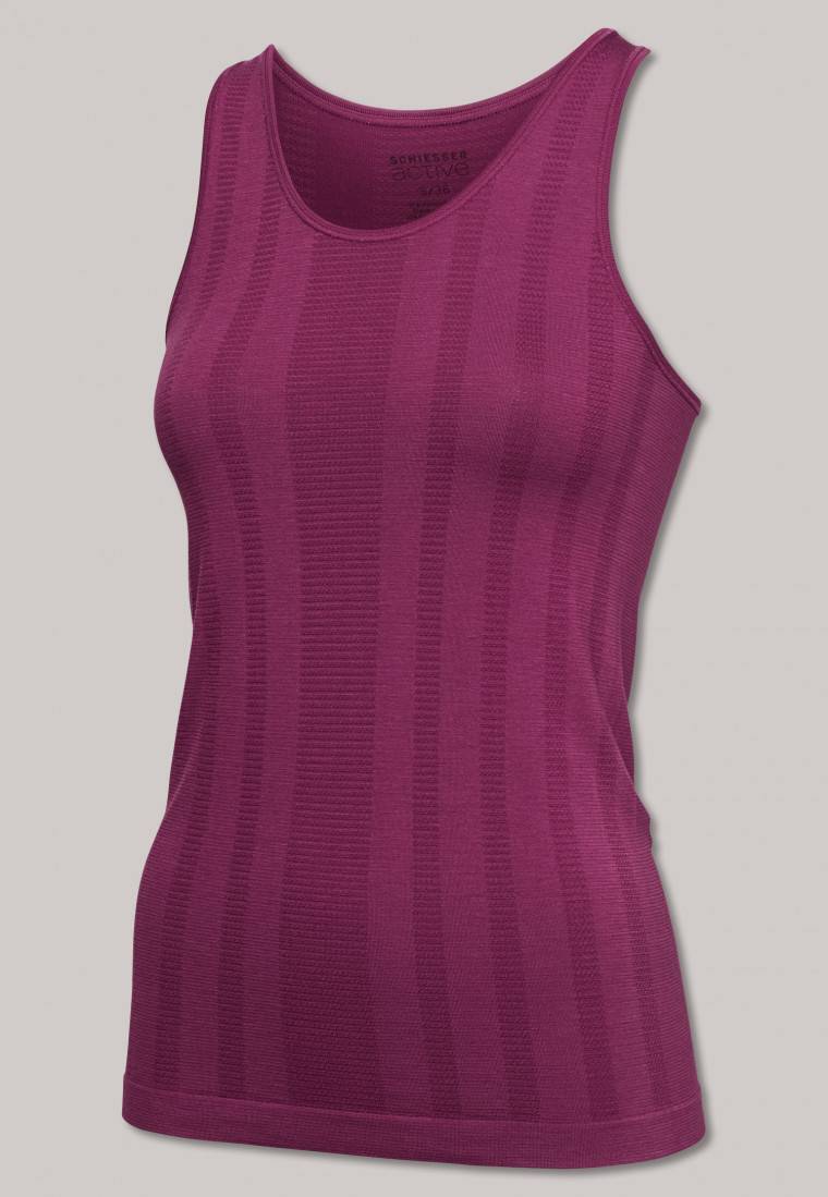 Schiesser Top seamless Bambus beere - Active Mesh Bamboo Riesige Rabatte