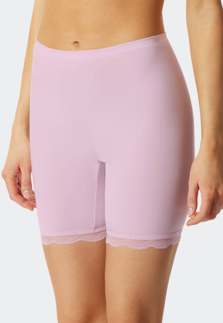 Schiesser Biker-Shorts Microfaser Spitze flieder - Biker Story 50% Rabatt für begrenzte Zeit