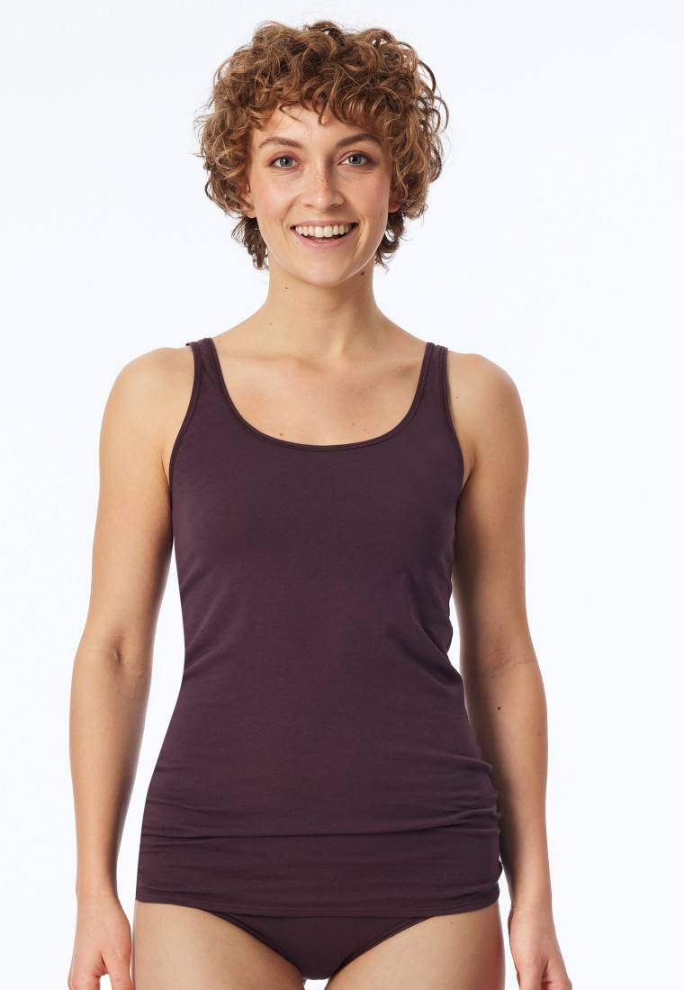 Schiesser Top 2er-Pack Organic Cotton dunkelblau/bordeaux - 95/5 Organic 2025