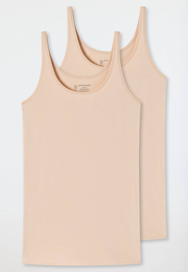 Schiesser Top 2er-Pack Organic Cotton sand - 95/5 Online