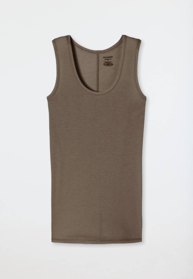 Schiesser Tank Top taupe - Personal Fit Hotsell