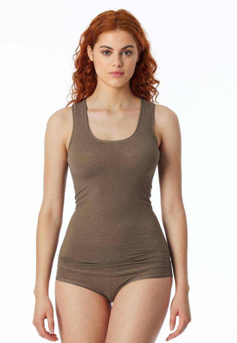 Schiesser Tank Top taupe - Personal Fit Hotsell