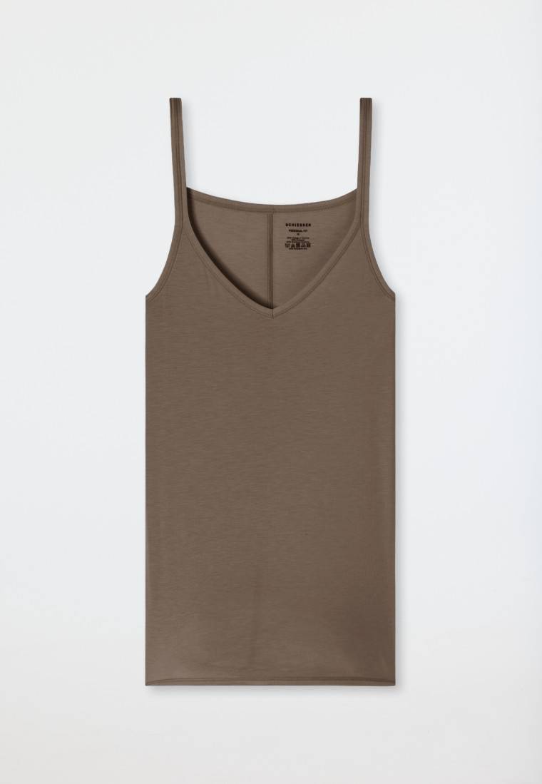 Schiesser Spaghetti-Top taupe - Personal Fit Großer Ausverkauf