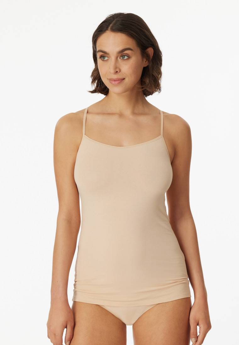 Schiesser Spaghetti-Top 2er-Pack Organic Cotton sand - 95/5 Black Friday