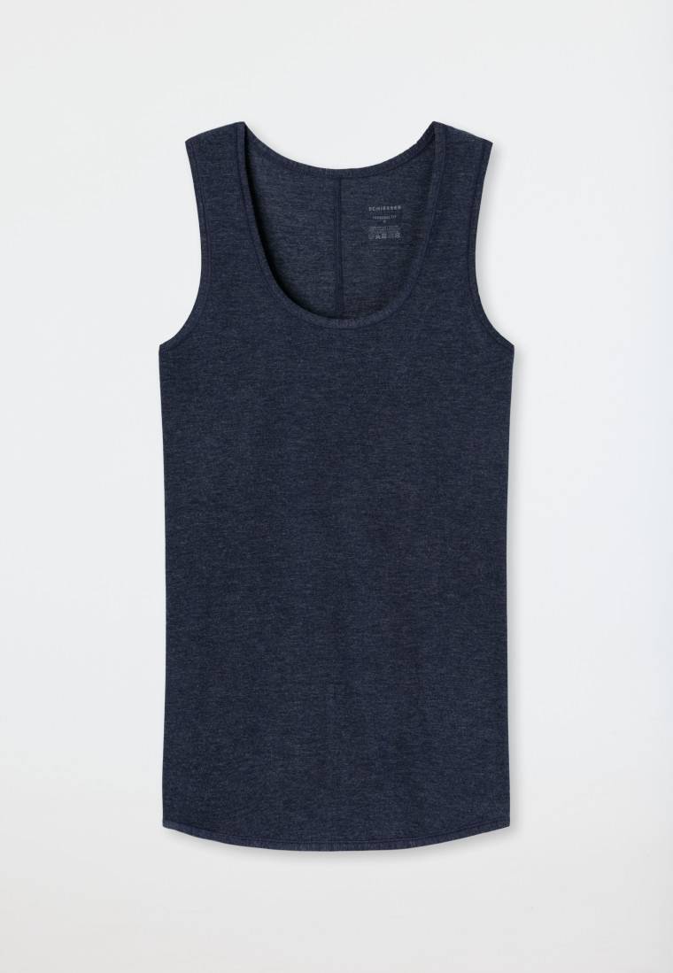 Schiesser Tank Top nachtblau - Personal Fit Vatertagsangebot