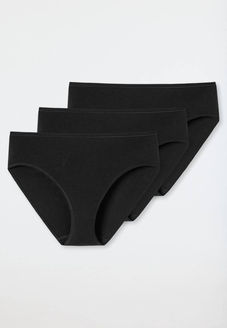 Schiesser Slips 3er-Pack schwarz - Essentials Blitzangebot