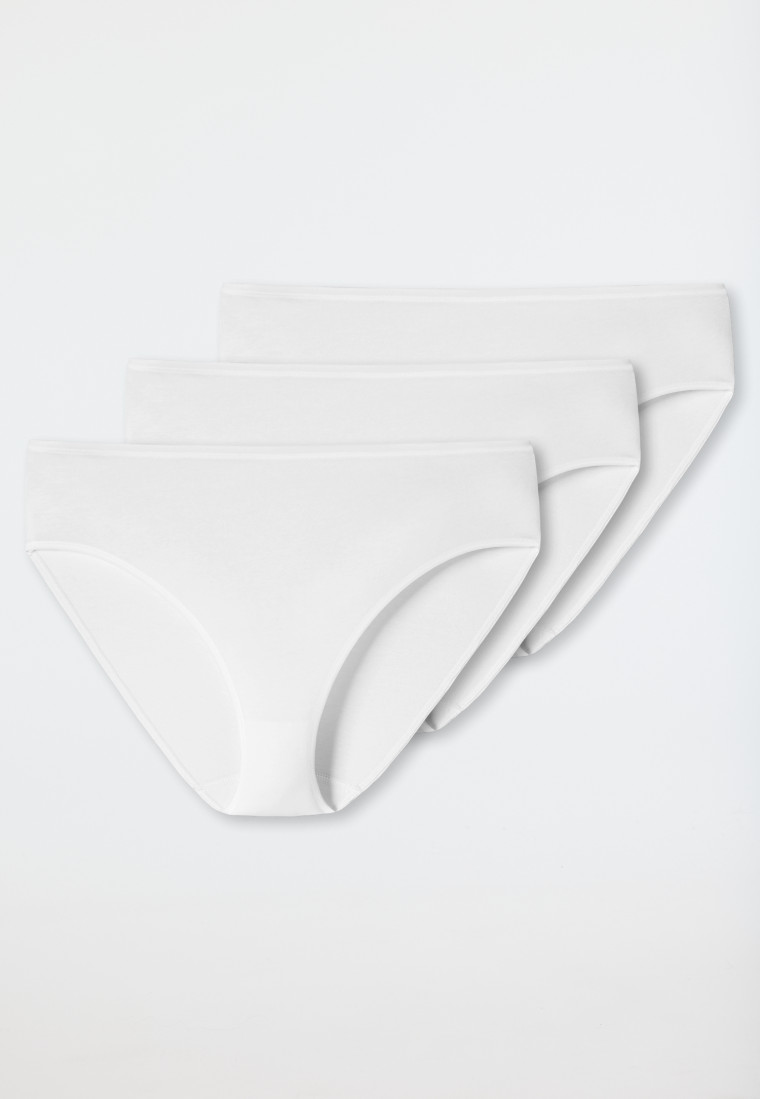 Schiesser Slips 3er-Pack weiß - Essentials Große Rabatte