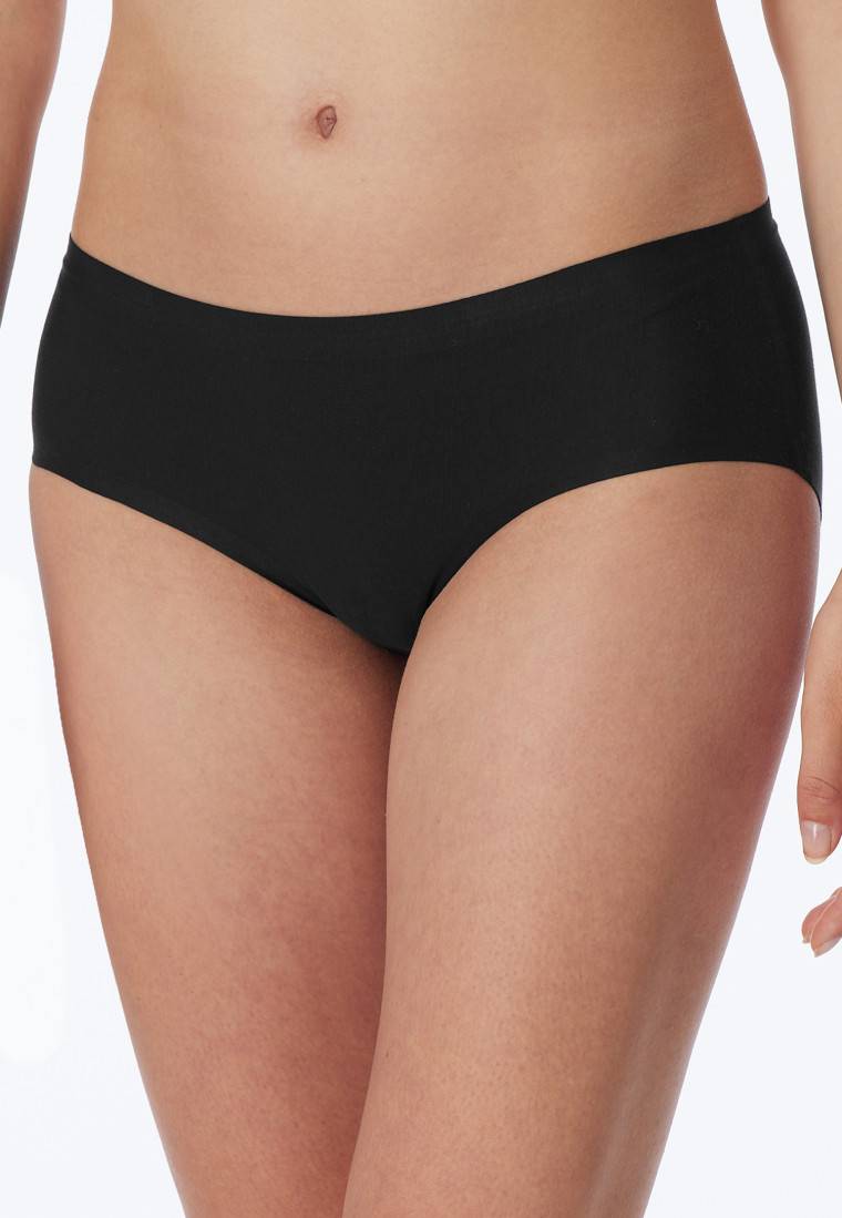 Schiesser Panty nahtlos schwarz - Invisible Cotton Neuheiten