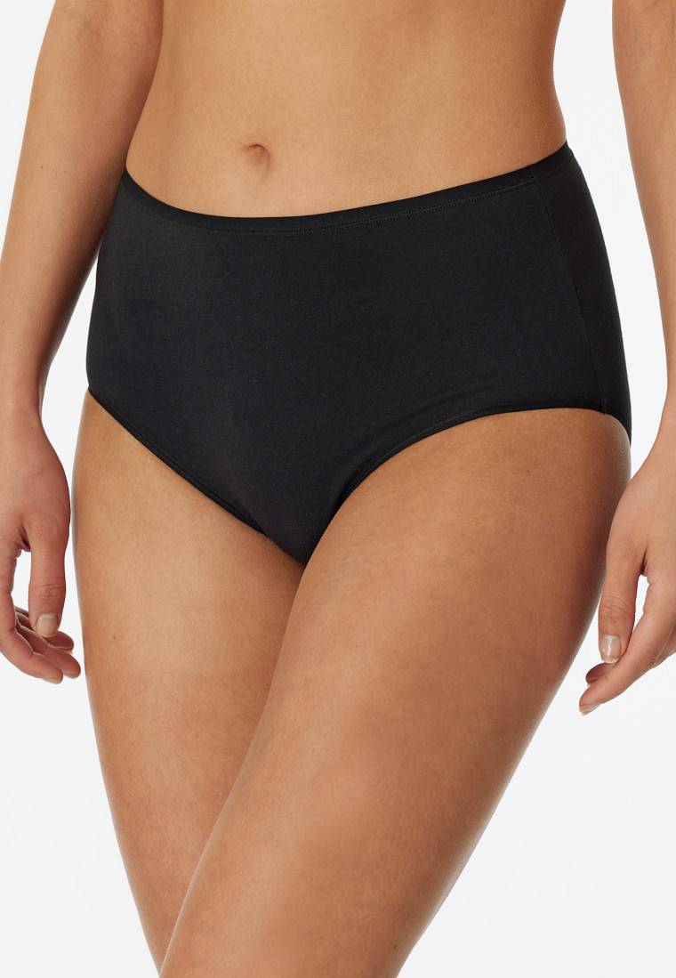 Schiesser Midi 2er-Pack Organic Cotton schwarz - 95/5 Kauf eins, bekomm eins gratis