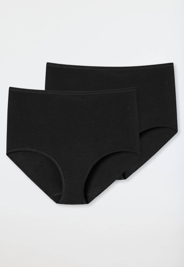 Schiesser Maxislips 2er-Pack Organic Cotton schwarz - 95/5 Sonderangebote