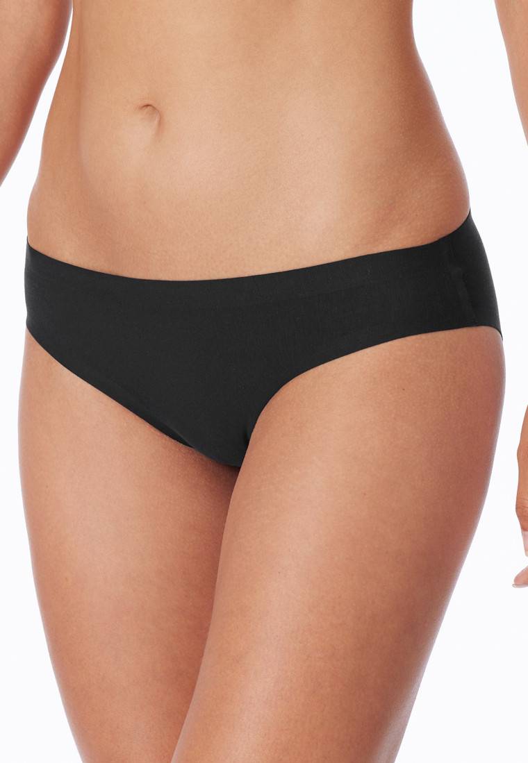 Schiesser Slip nahtlos schwarz - Invisible Cotton VIP-Rabatte