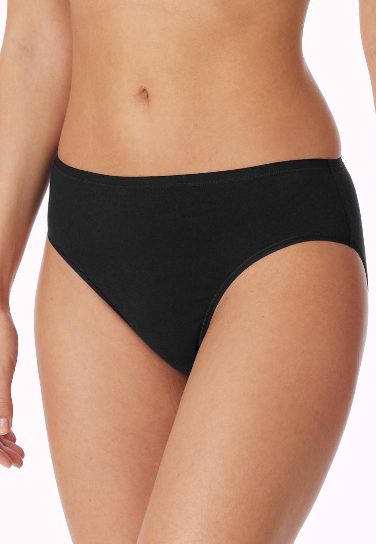 Schiesser Tai-Slips 2er-Pack Organic Cotton schwarz - 95/5 Tiefpreis