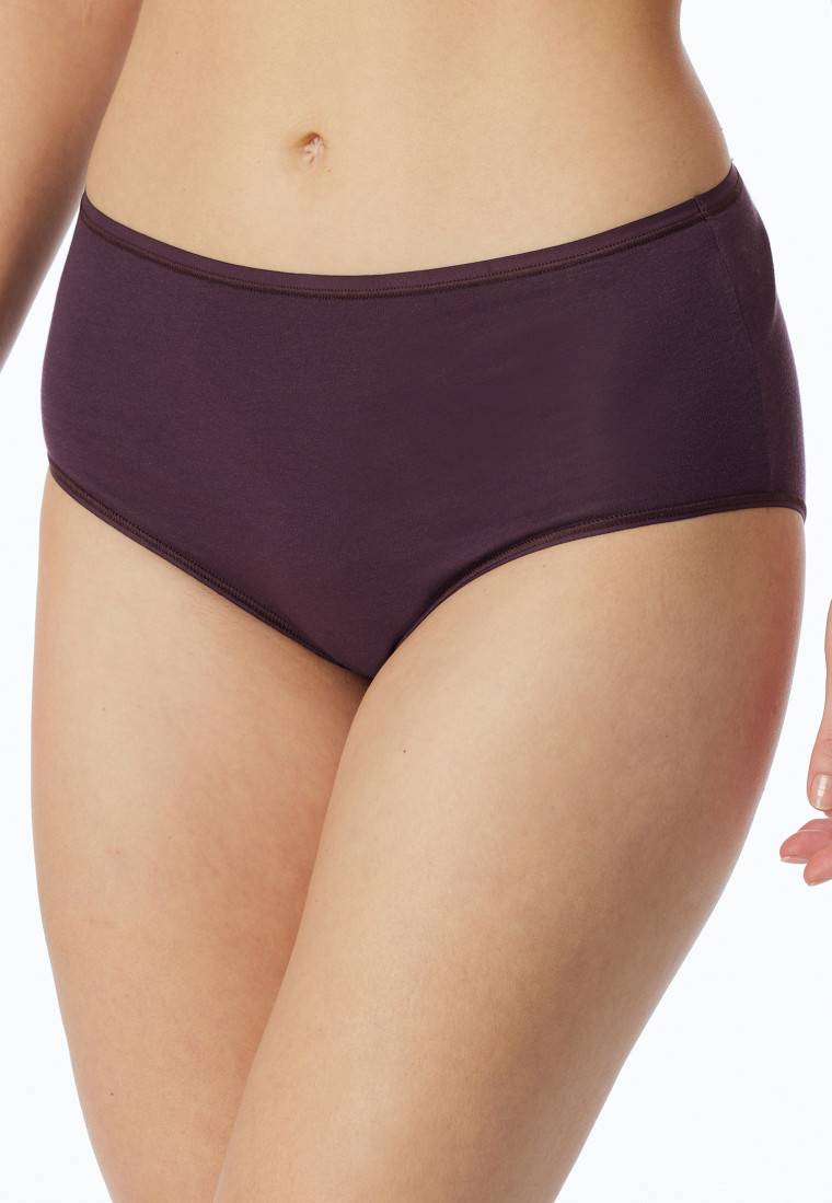 Schiesser Midislip 2er-Pack Organic Cotton nachtblau/pflaume - 95/5 Wochenangebot