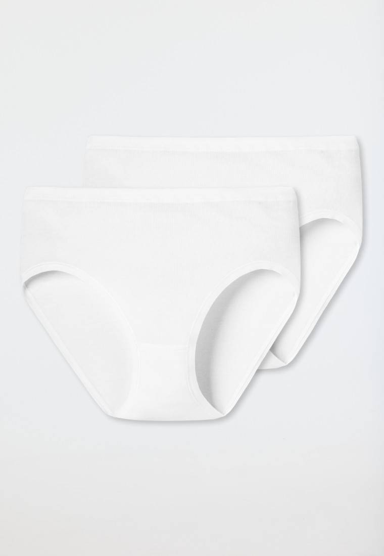 Schiesser Hüftslips 2er-Pack Feinripp weiß - Original Classics Begrenzte Freigabe