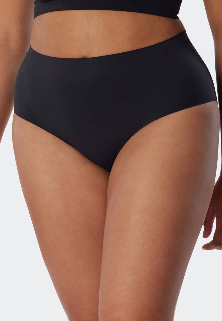 Schiesser Maxi-Slip Microfaser schwarz - Invisible Soft Letzte 3 Tage