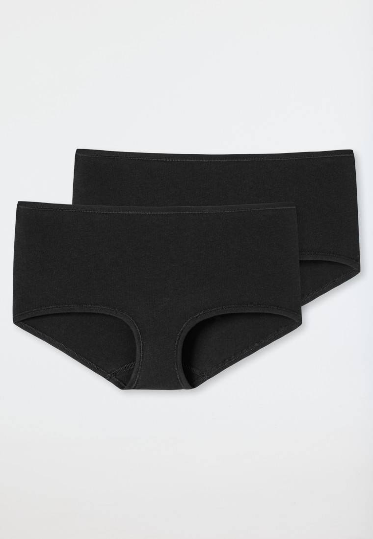 Schiesser Shorts 2er-Pack Organic Cotton schwarz - 95/5 Bis zu 50% Rabatt