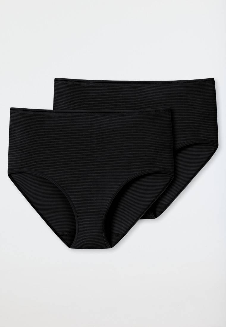 Schiesser Midi-Slips 2er-Pack schwarz - Modal Essentials Im Verkauf