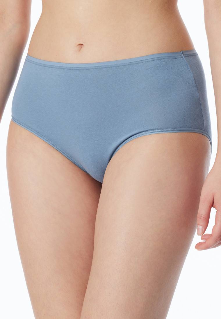 Schiesser Midislip 2er-Pack Organic Cotton schwarz/graublau - 95/5 zollfrei