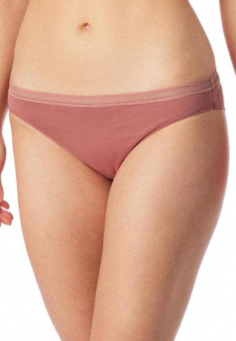 Schiesser Rio-Slips 2er-Pack Spitze terracotta/sand - Cotton Lace Rabatte dieses Monats