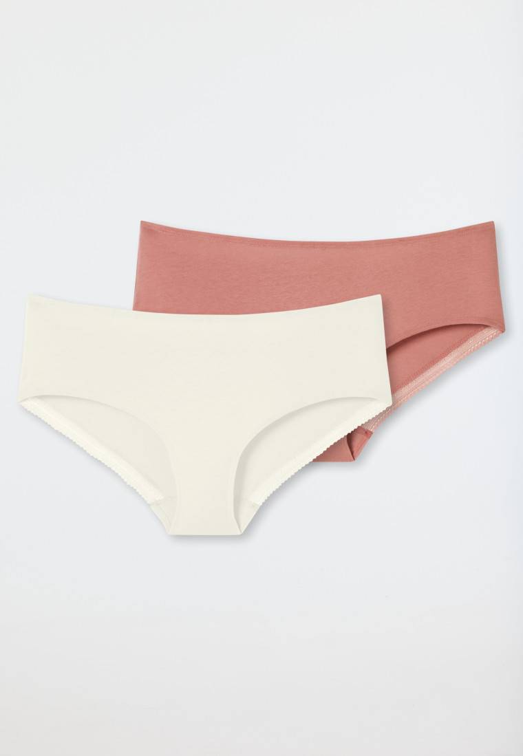 Schiesser Pantys 2er-Pack beige/siena - Cotton Lace Online