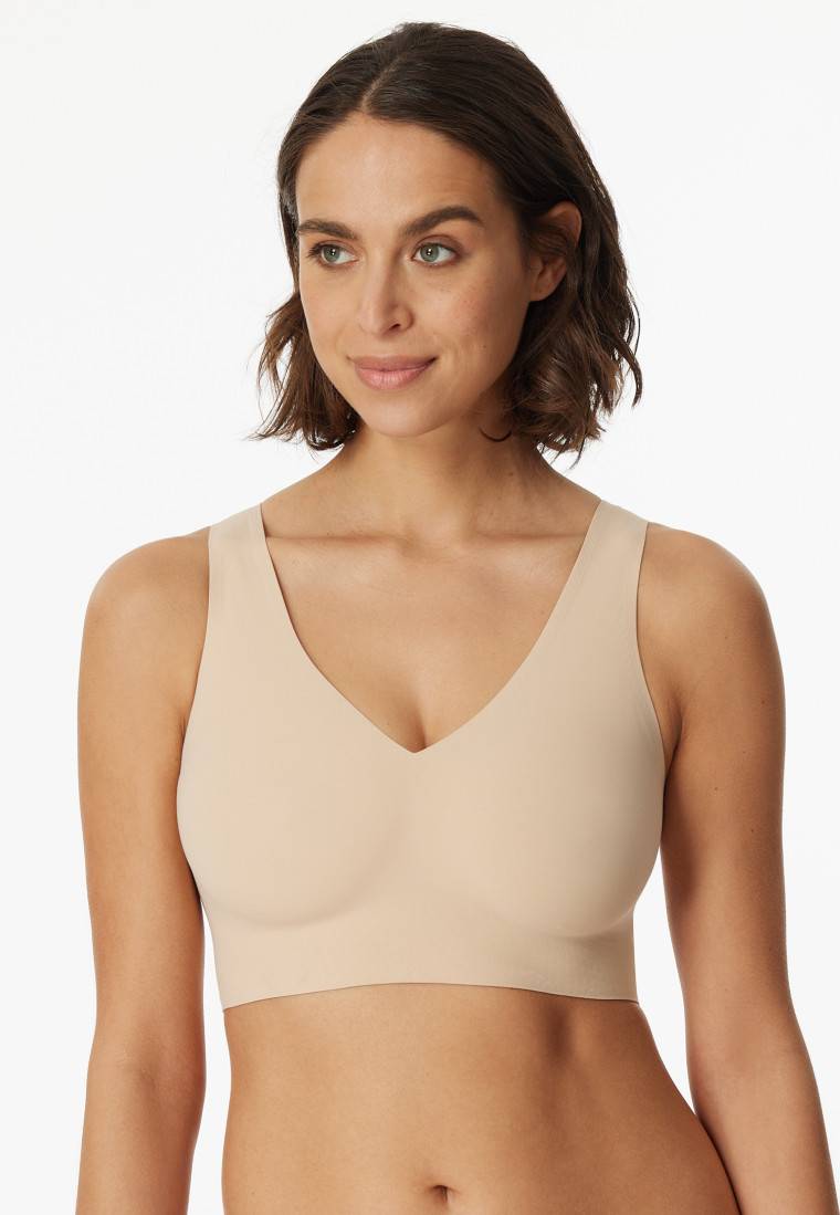 Schiesser Bustier Microfaser herausnehmbare Pads sand - Invisible Soft Angebote
