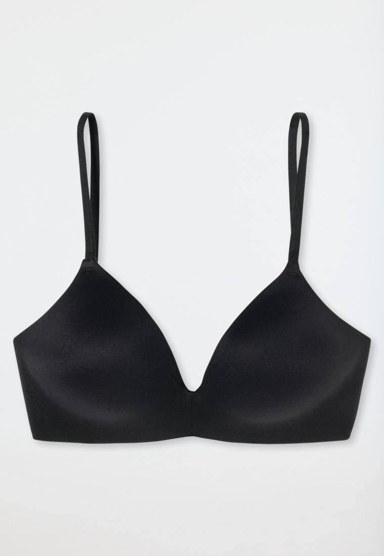 Schiesser BH ohne Bügel gepadded schwarz - Invisible Soft im Angebot