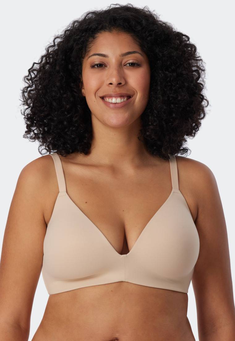 Schiesser BH ohne Bügel gepadded sand - Invisible Soft Günstiger Verkauf