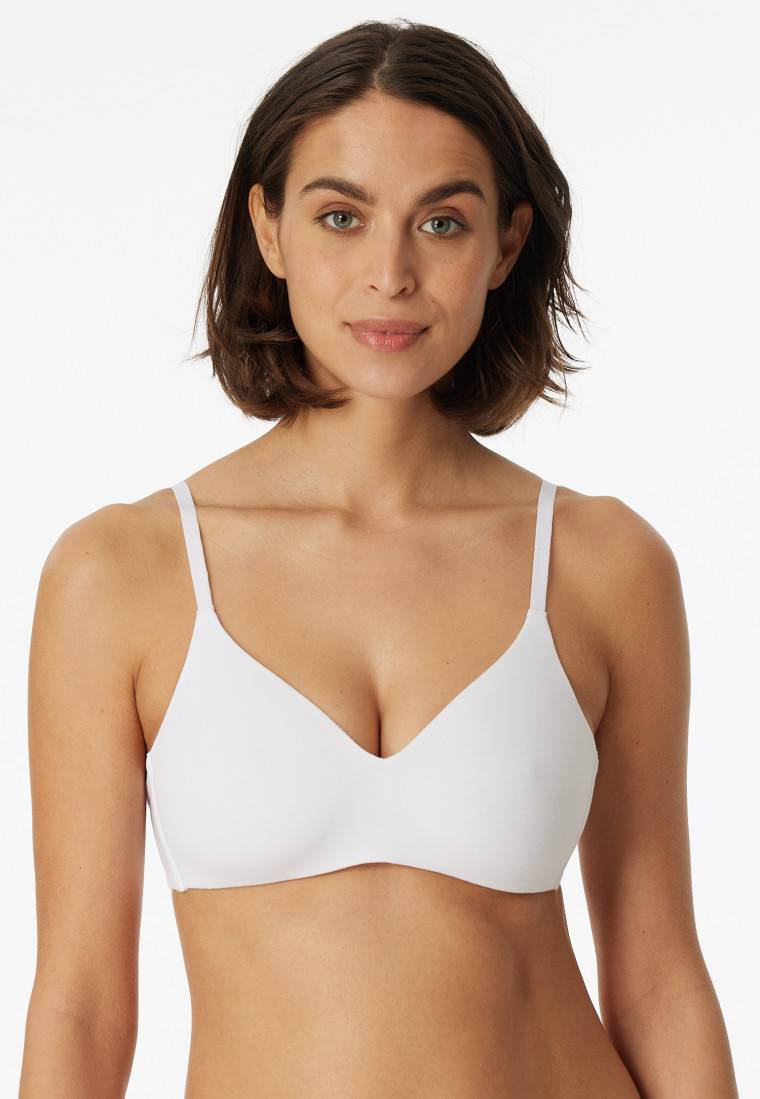 Schiesser Soft BH Organic Cotton gepaddet ohne Bügel weiß - 95/5 Fabrikpreis
