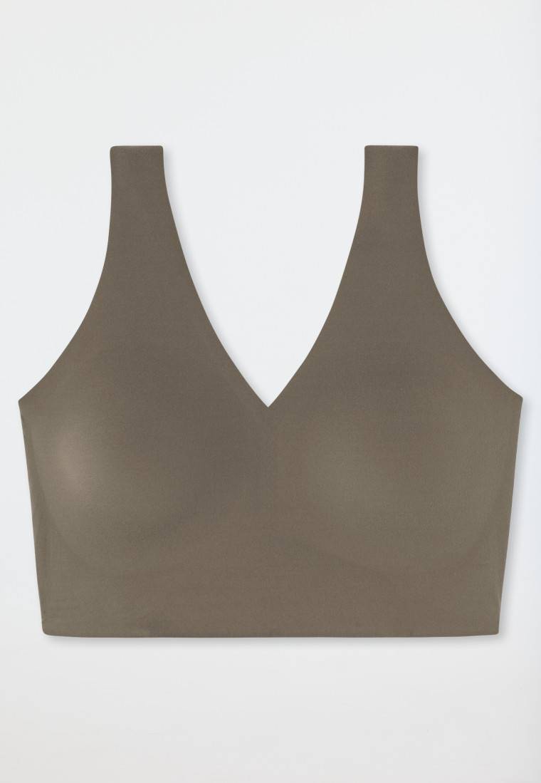 Schiesser Bustier Mikrofaser herausnehmbare Pads taupe - Invisible Soft Exklusivangebot
