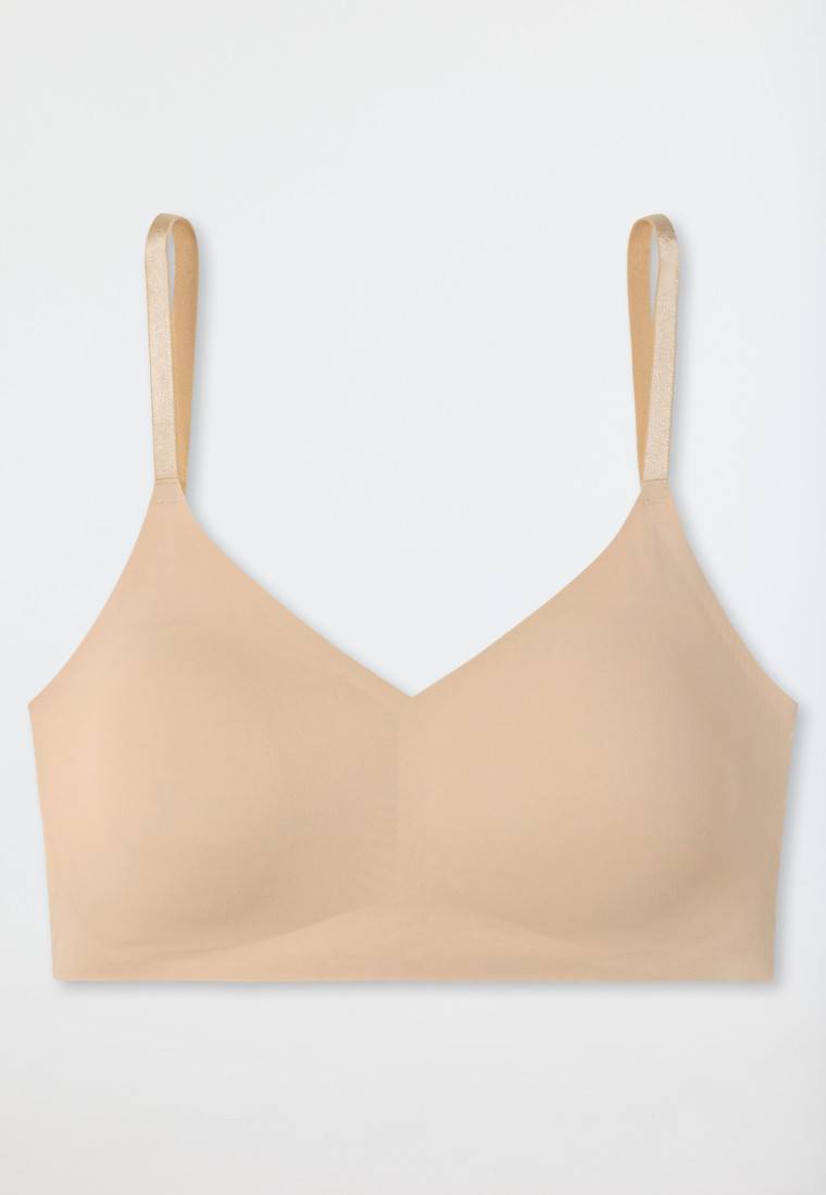 Schiesser Bustier Microfaser herausnehmbare Pads sand - Invisible Soft Preisnachlass
