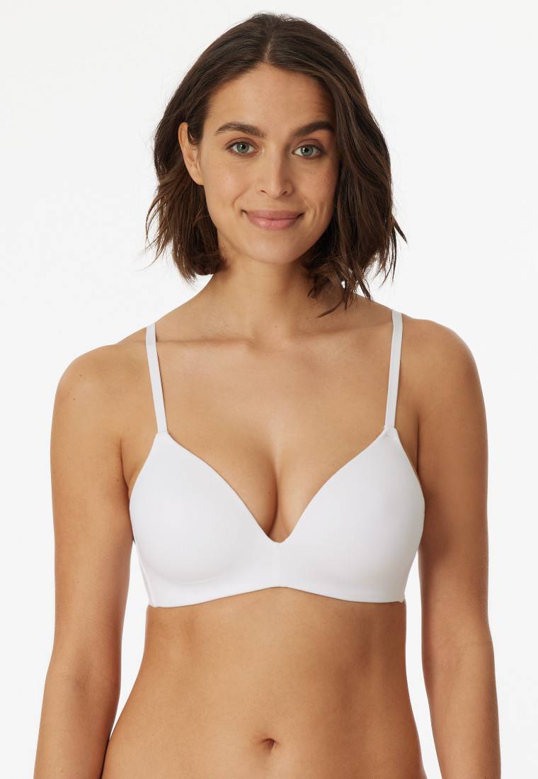 Schiesser BH ohne Bügel gepadded weiß - Invisible Soft Cyber Monday