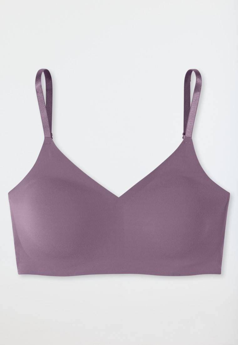 Schiesser Bustier Mikrofaser herausnehmbare Pads malve - Invisible Soft Muttertagsangebot