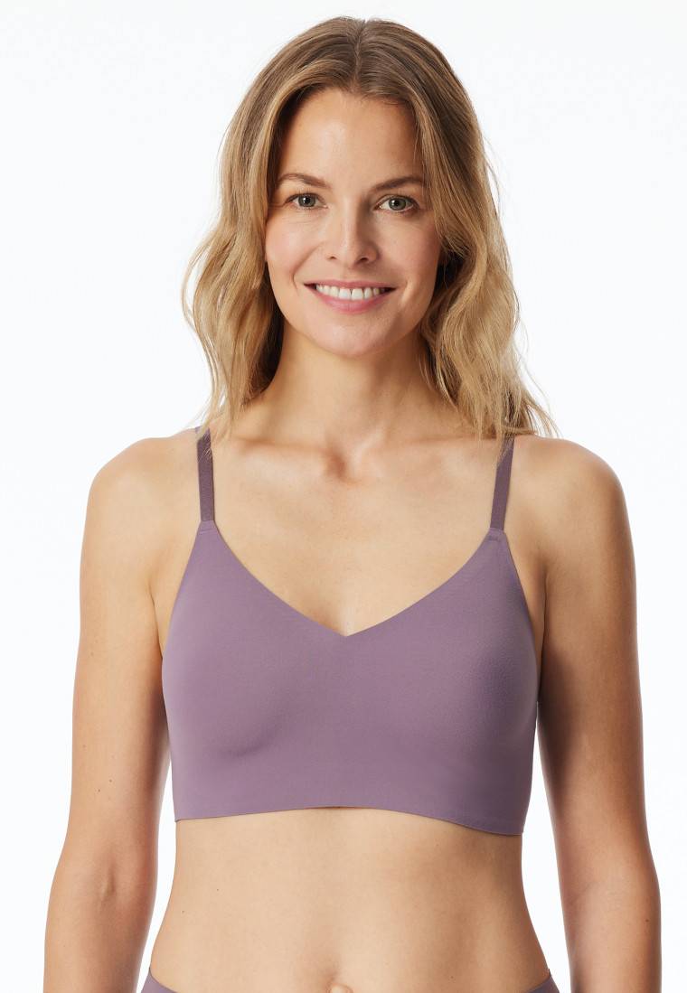 Schiesser Bustier Mikrofaser herausnehmbare Pads malve - Invisible Soft Muttertagsangebot