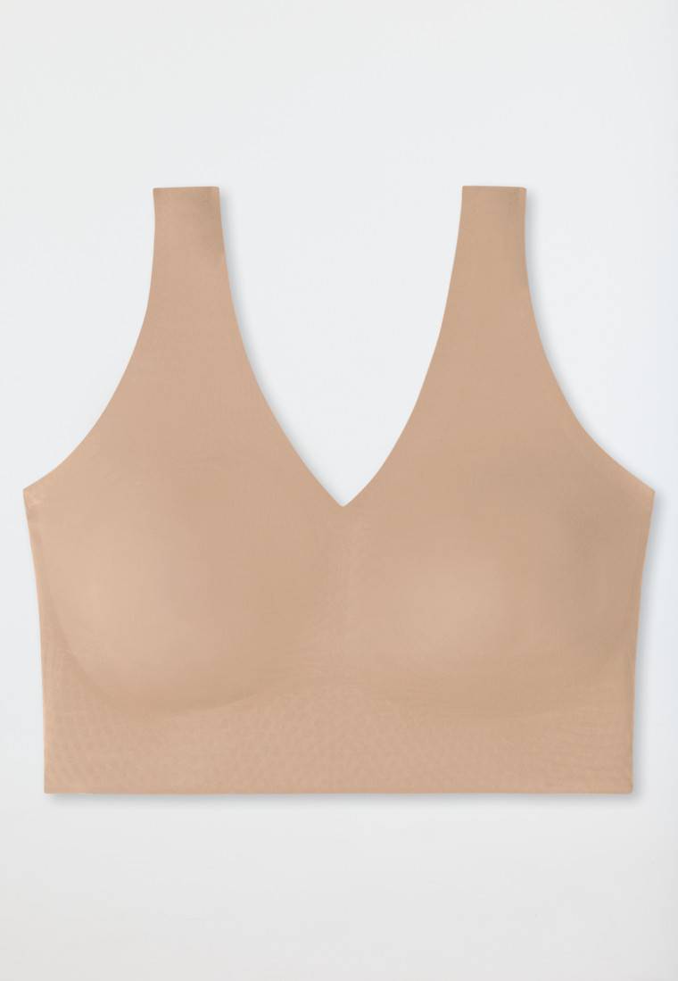 Schiesser Bustier Microfaser herausnehmbare Pads maple - Invisible Soft Valentinstagsangebot