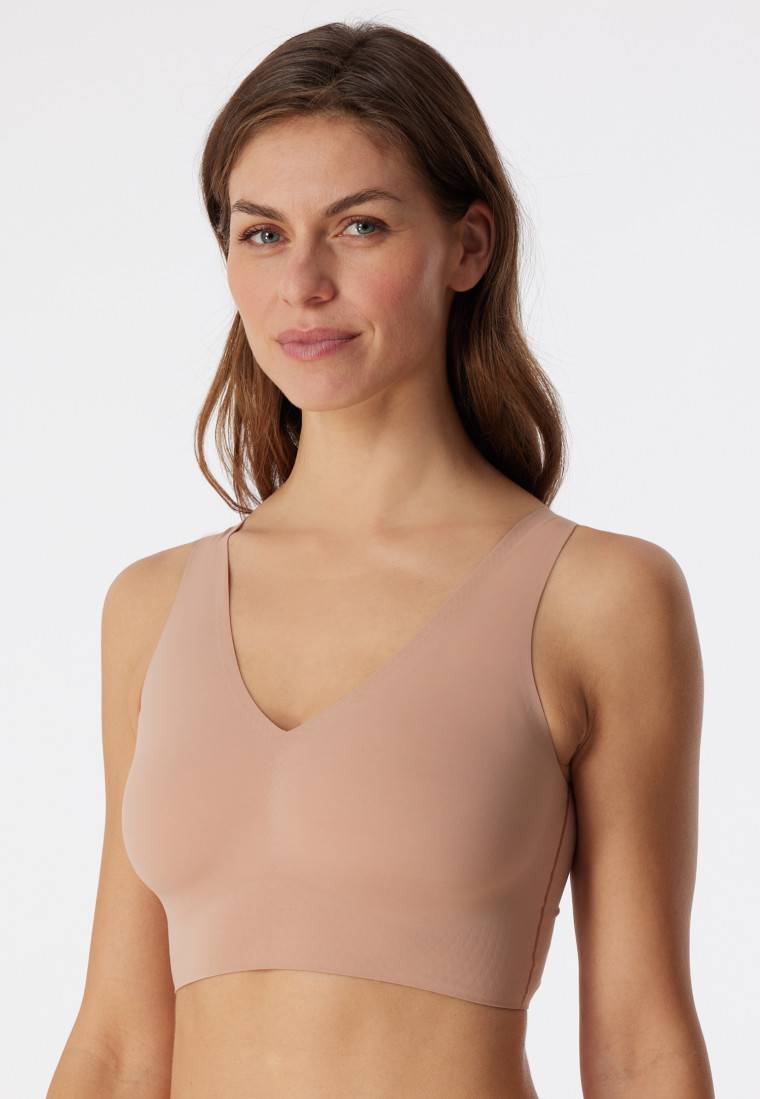 Schiesser Bustier Microfaser herausnehmbare Pads maple - Invisible Soft Valentinstagsangebot