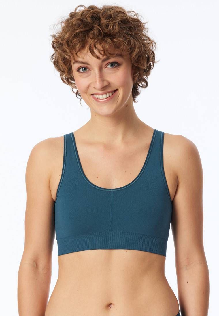 Schiesser Bustier wendbar petrol - Casual Seamless Lagerräumung