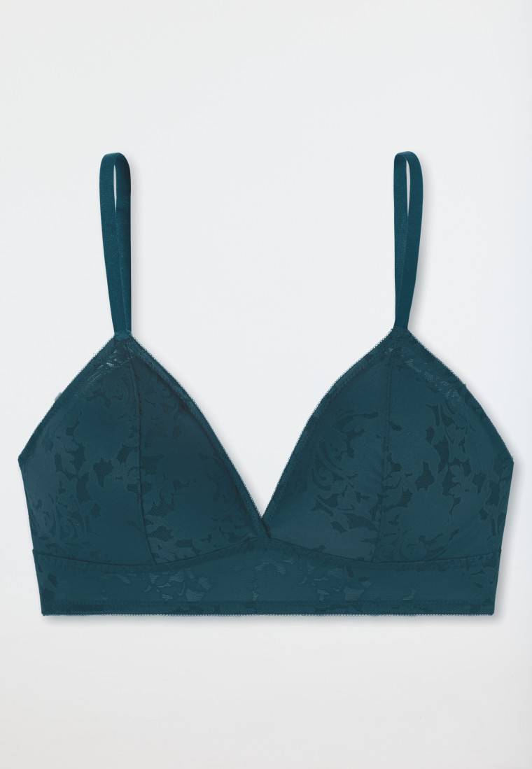Schiesser BH bügelfrei herausnehmbare Pads petrol - Modern Lace Exklusive Angebote