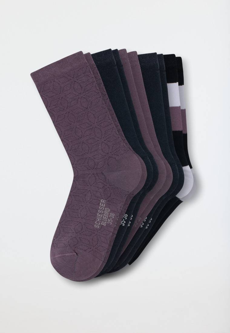 Schiesser Damensocken 5er-Pack stay fresh uni/gemustert mehfarbig - Bluebird Saisonale Angebote