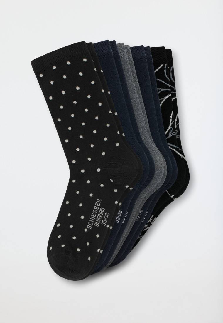 Schiesser Damensocken 5er-Pack stay fresh uni/gemustert mehfarbig - Bluebird Tägliche Deals