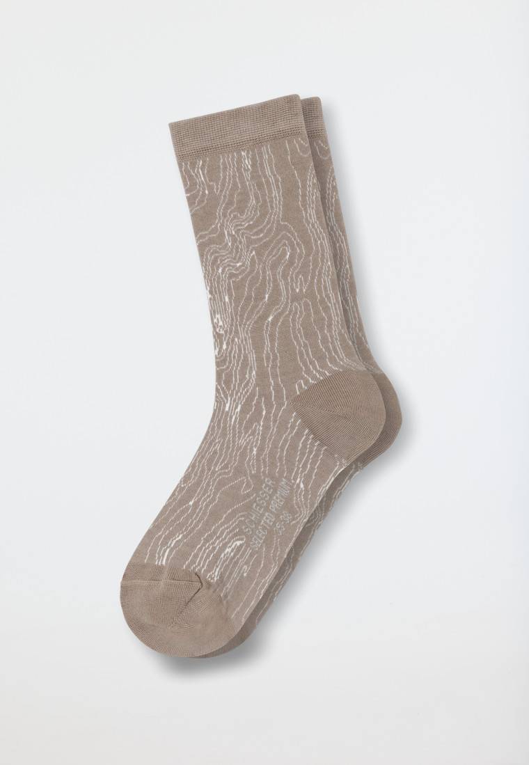Schiesser Damensocken gemustert sahara - selected! premium Kostenlose Rückgabe