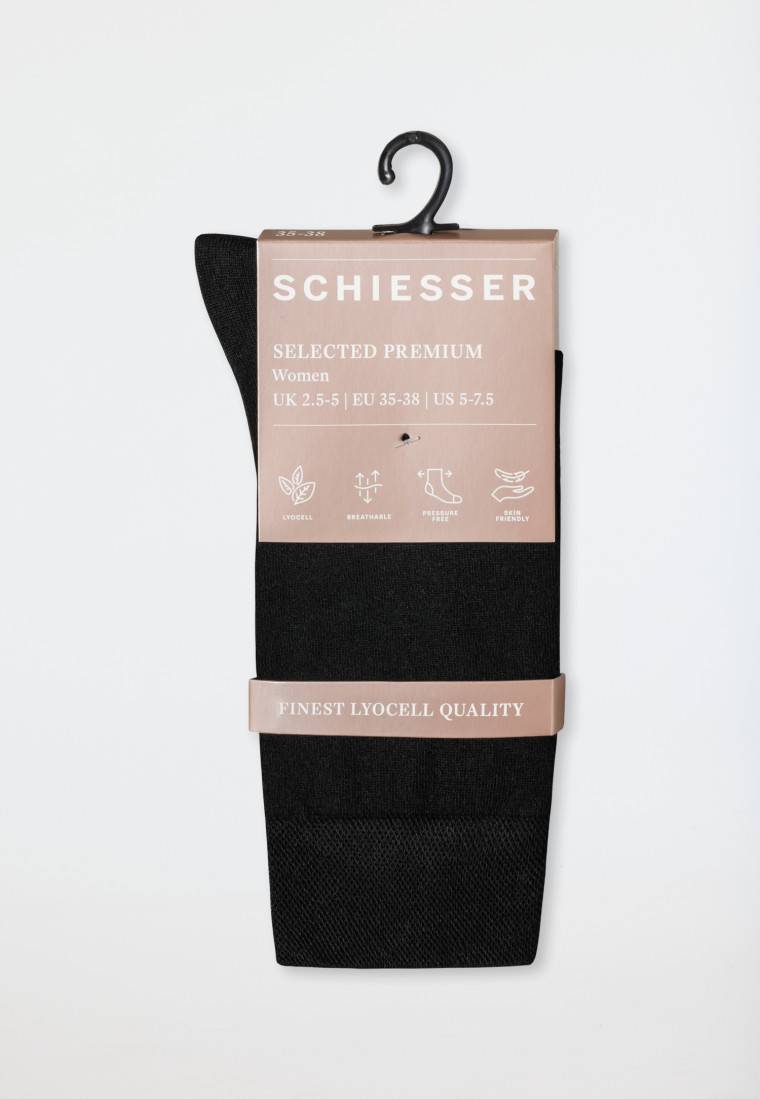 Schiesser Damensocken schwarz - selected! premium Bis zu 60% Rabatt