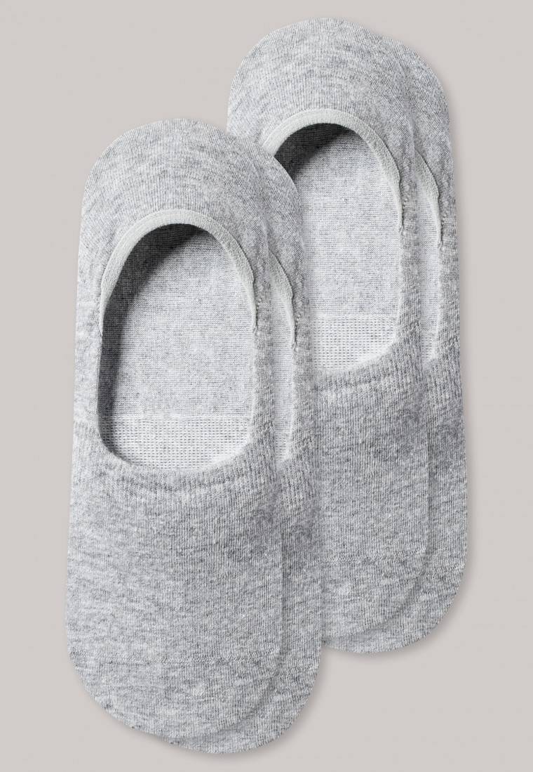 Schiesser Inshoe-Damensocken 2er-Pack silbergrau meliert - Long Life Cool Discount Store für neue Produkte