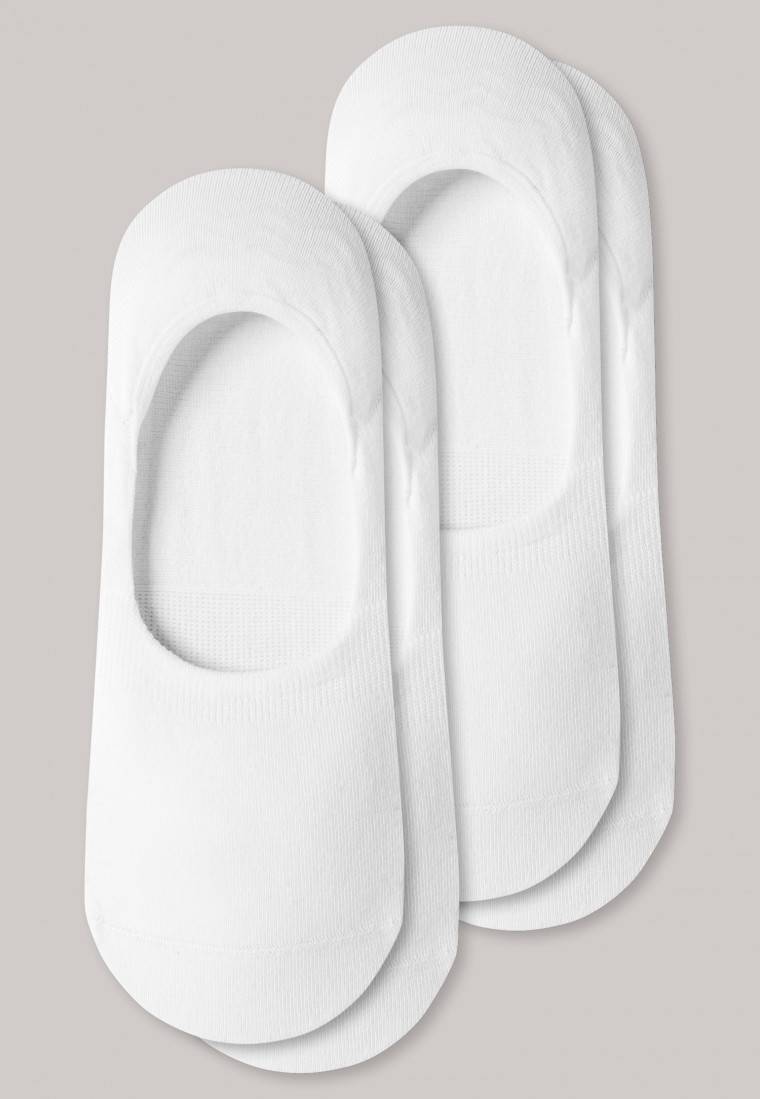 Schiesser Inshoe-Damensocken 2er-Pack weiß - Long Life Cool Fabrikladen