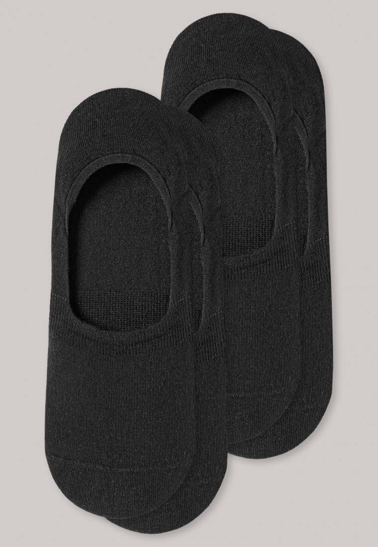 Schiesser Inshoe-Damensocken 2er-Pack schwarz - Long Life Cool Begrenzt auf 3 Tage