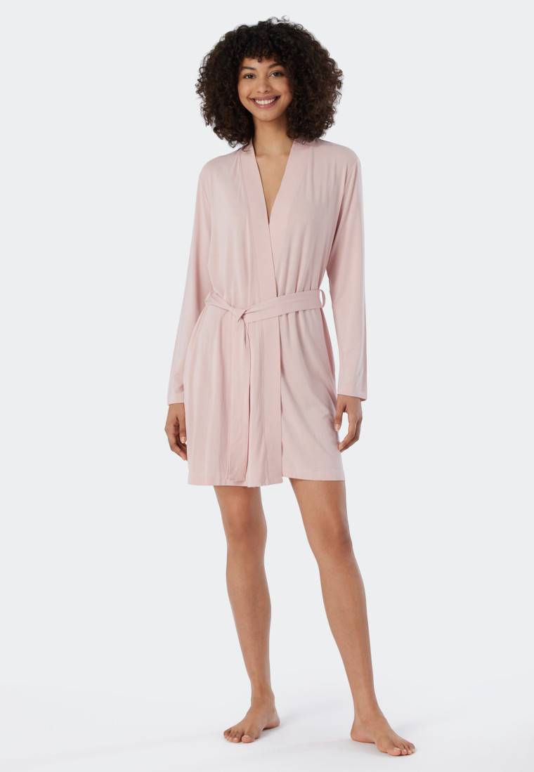 Schiesser Morgenmantel Modal rosé- Essentials Verkauf