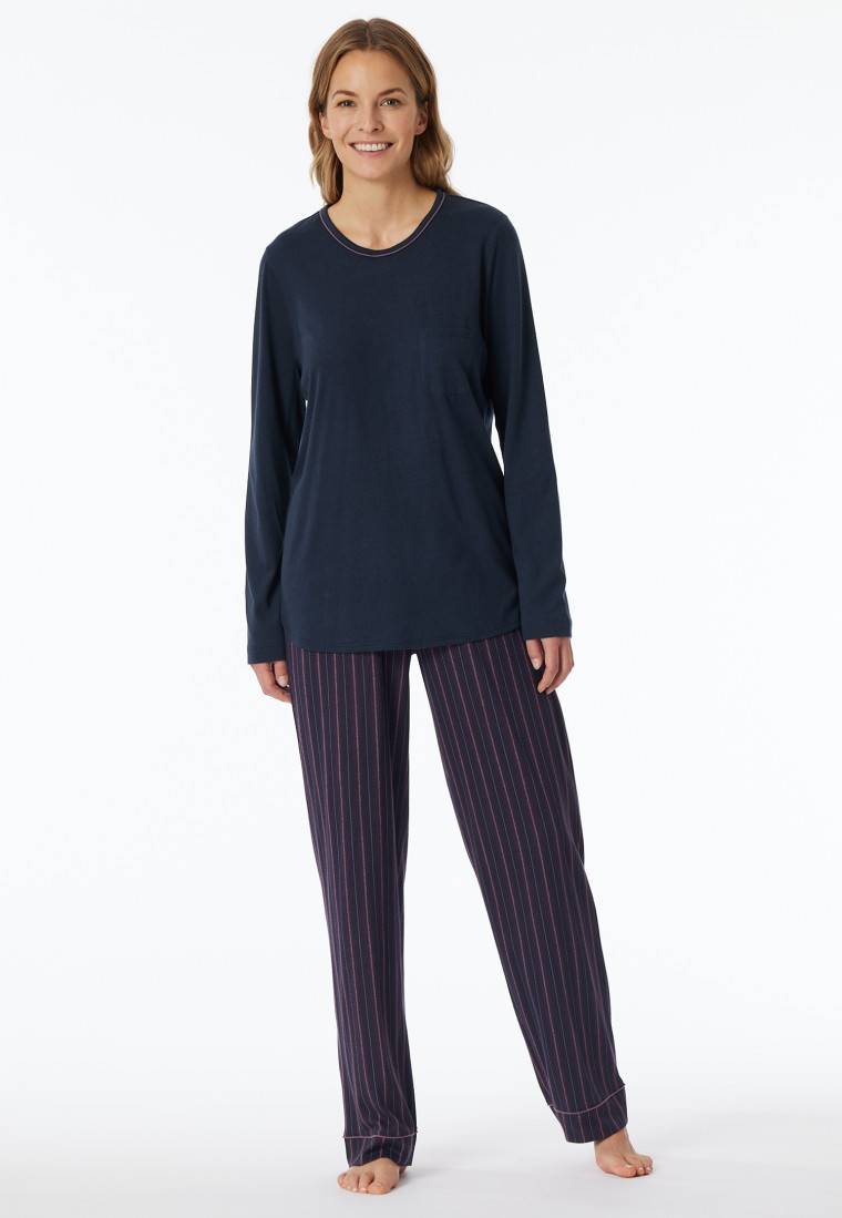 Schiesser Schlafanzug lang multicolor - Comfort Nightwear Exklusivangebot