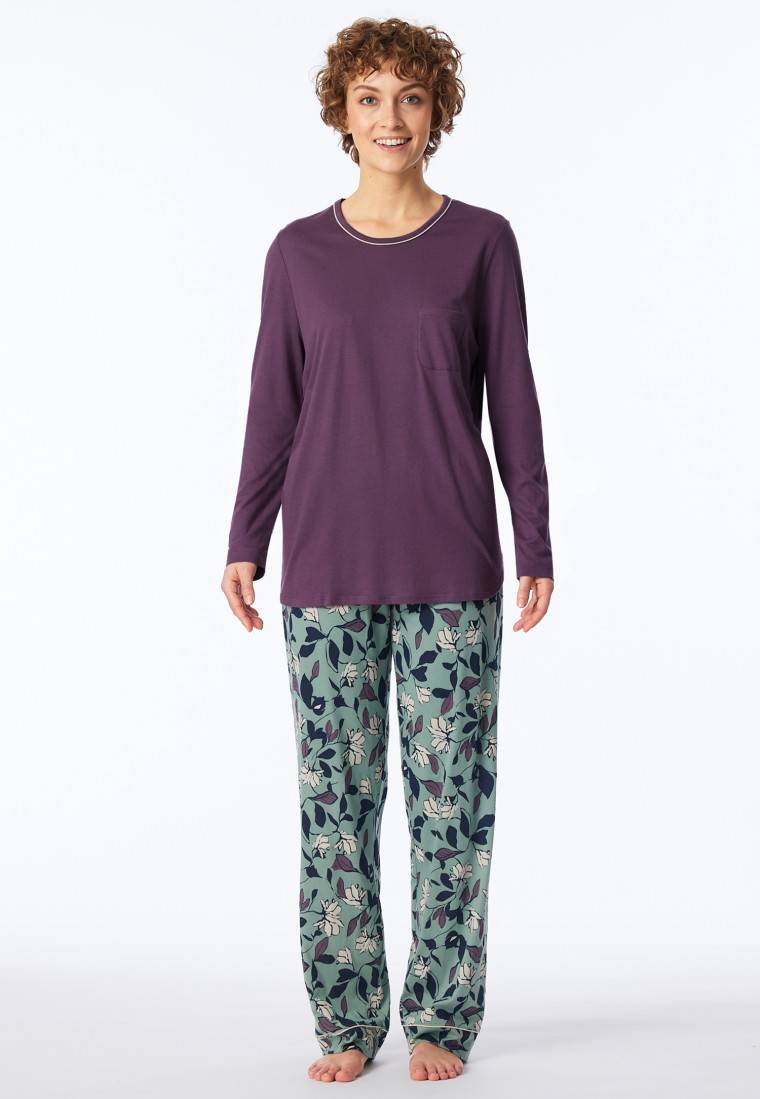 Schiesser Schlafanzug lang multicolor - Comfort Nightwear Weihnachtsangebot