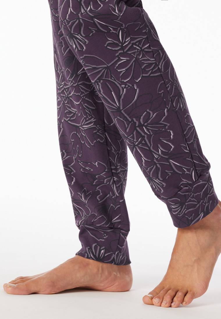 Schiesser Schlafanzug lang multicolor bedruckt - Comfort Interlock Sonderangebote