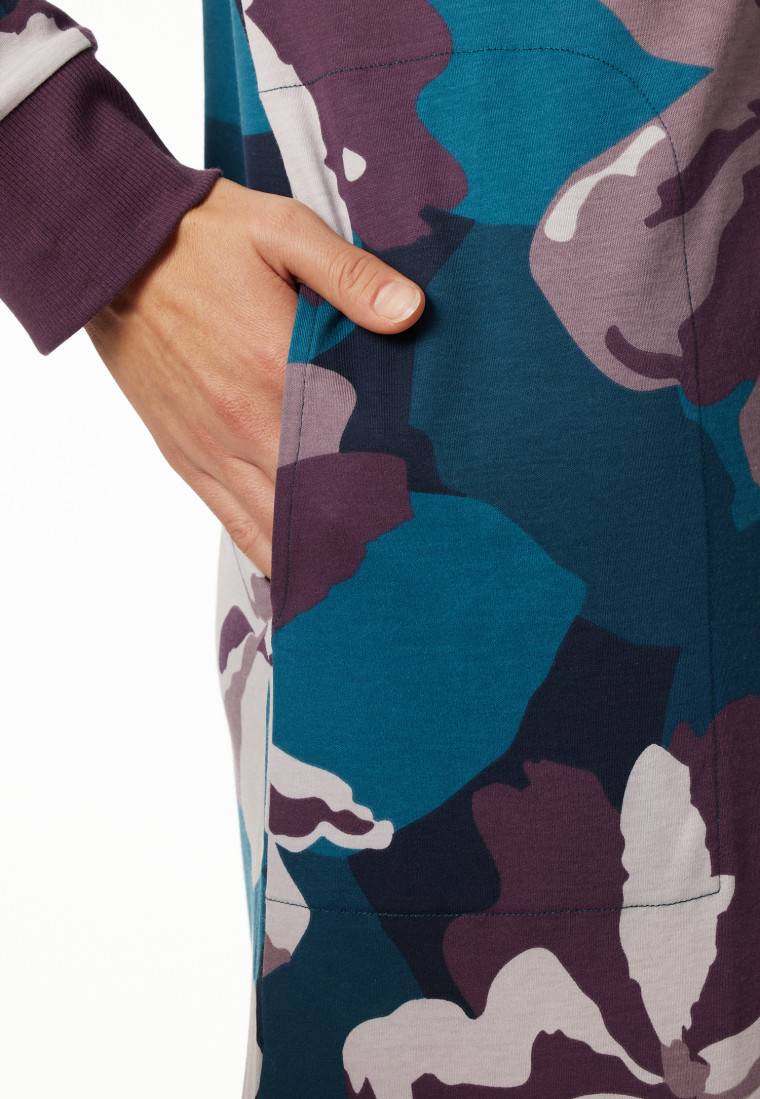 Schiesser Nachthemd langarm Interlock multicolor bedruckt - Modern Nightwear Vierteljährliche Förderung