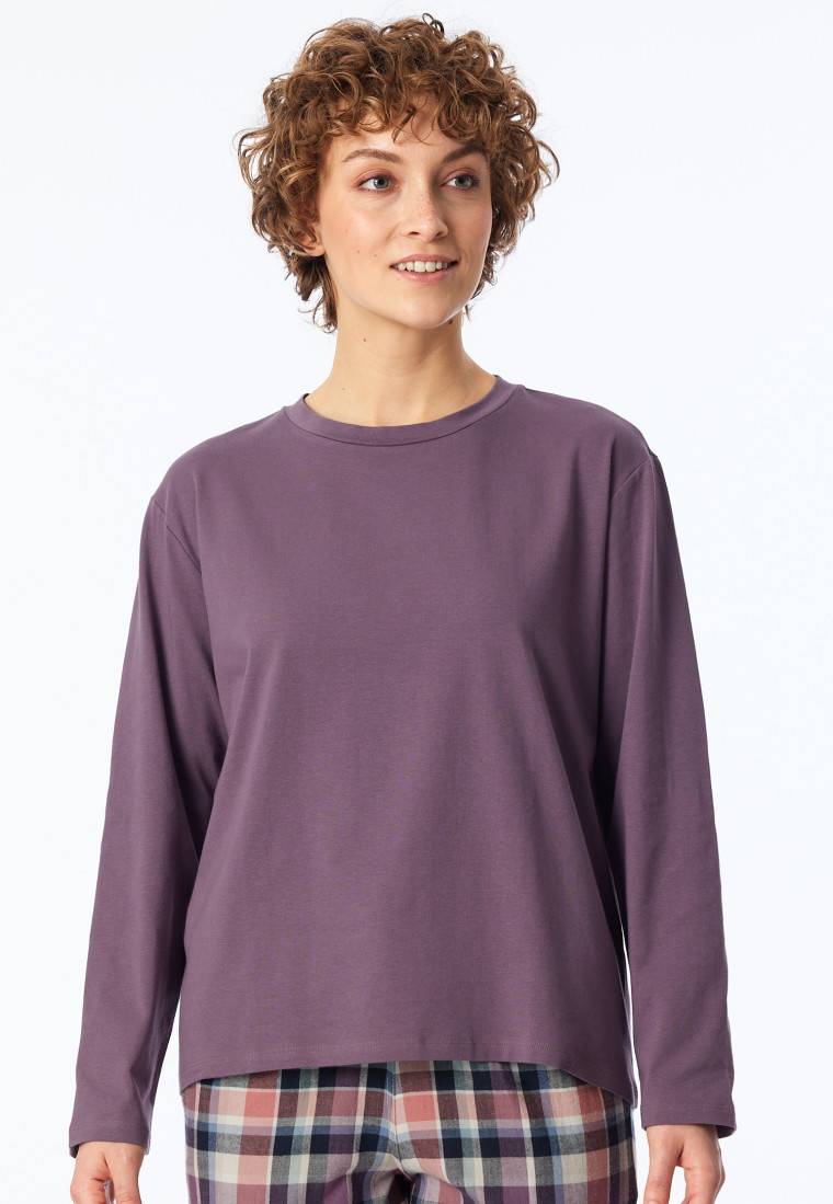 Schiesser Shirt langarm rundhals malve - Mix+Relax zollfrei